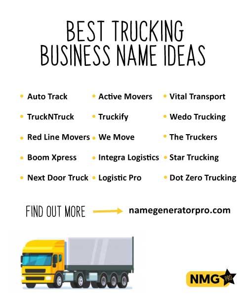 best-trucking-company-business-names