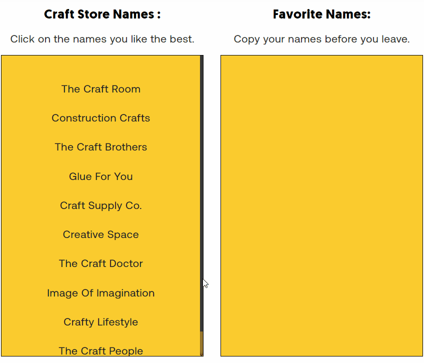 craft-store-name-ideas